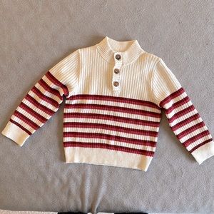 NWOT Nordstrom Striped Toddler T2 Sweater with Buttons